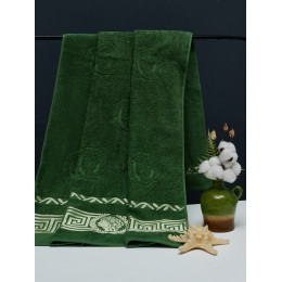 Полотенце махровое Верса, 100*150, зеленый