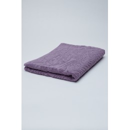 Полотенце махровое, Листья, 50*90 см, фиолетовый