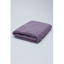 Полотенце махровое, Листья, 70*140 см, фиолетовый