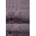 Полотенце махровое "Горошки", 70*140, баклажан